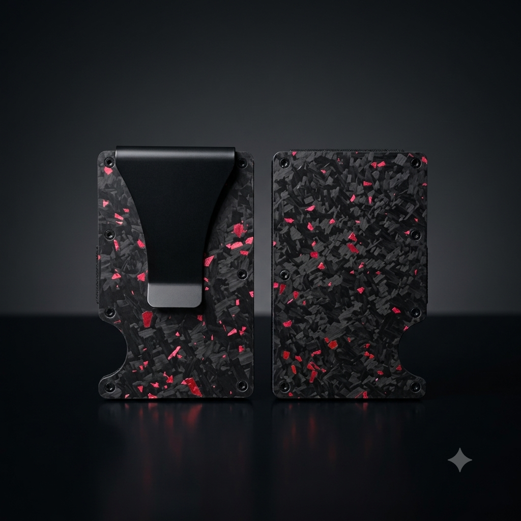 Crushed Carbon Wallet