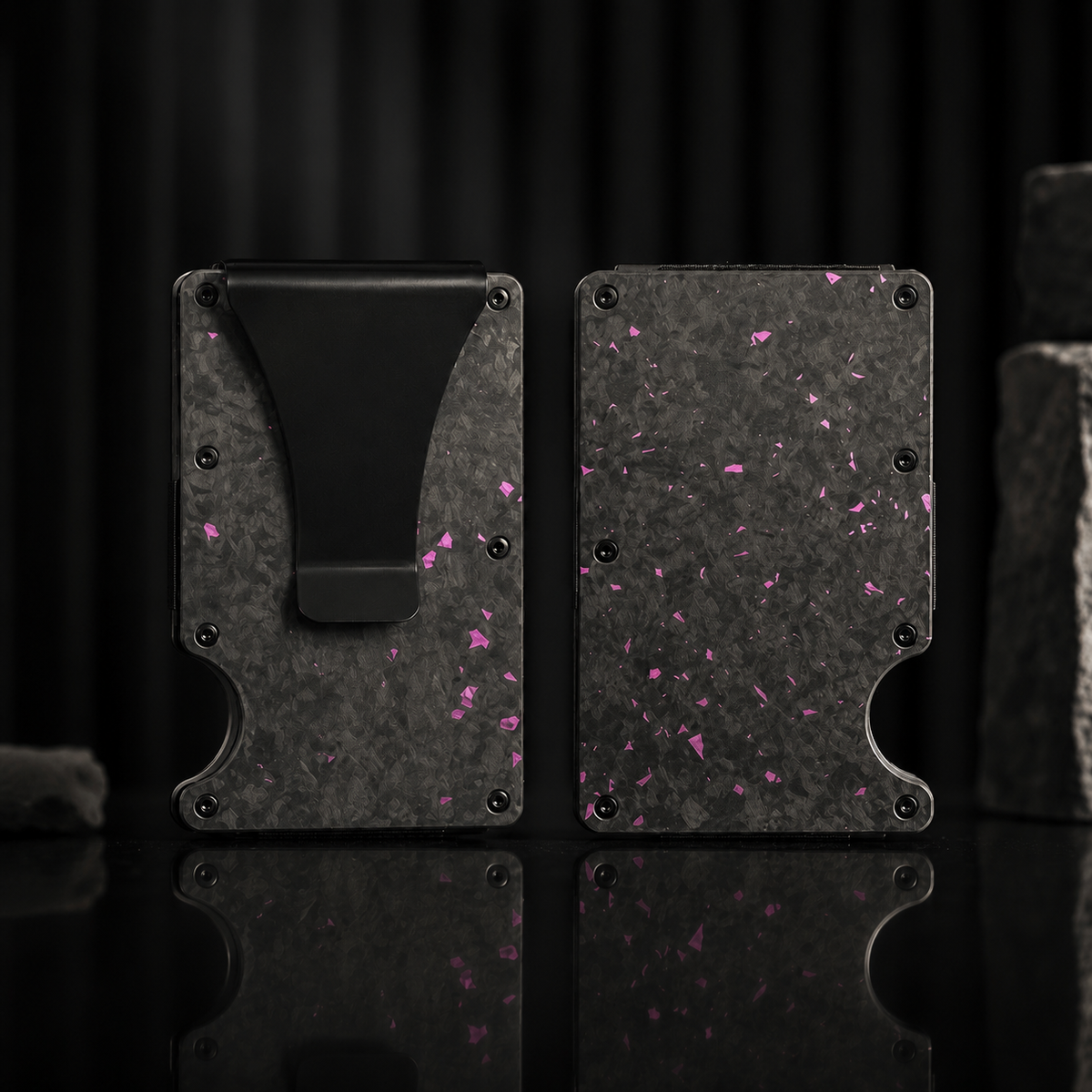 Crushed Carbon Wallet