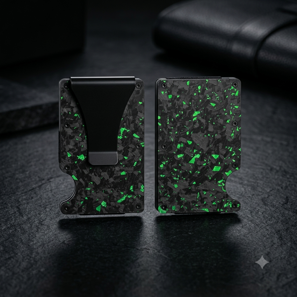 Crushed Carbon Wallet